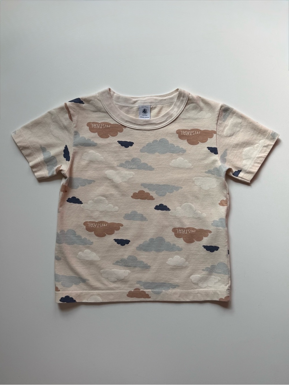 Petit Bateau Kids Unisex Short-Sleeve Cloud Print T-
Shirt, Ecru/Multicolor - 6Y